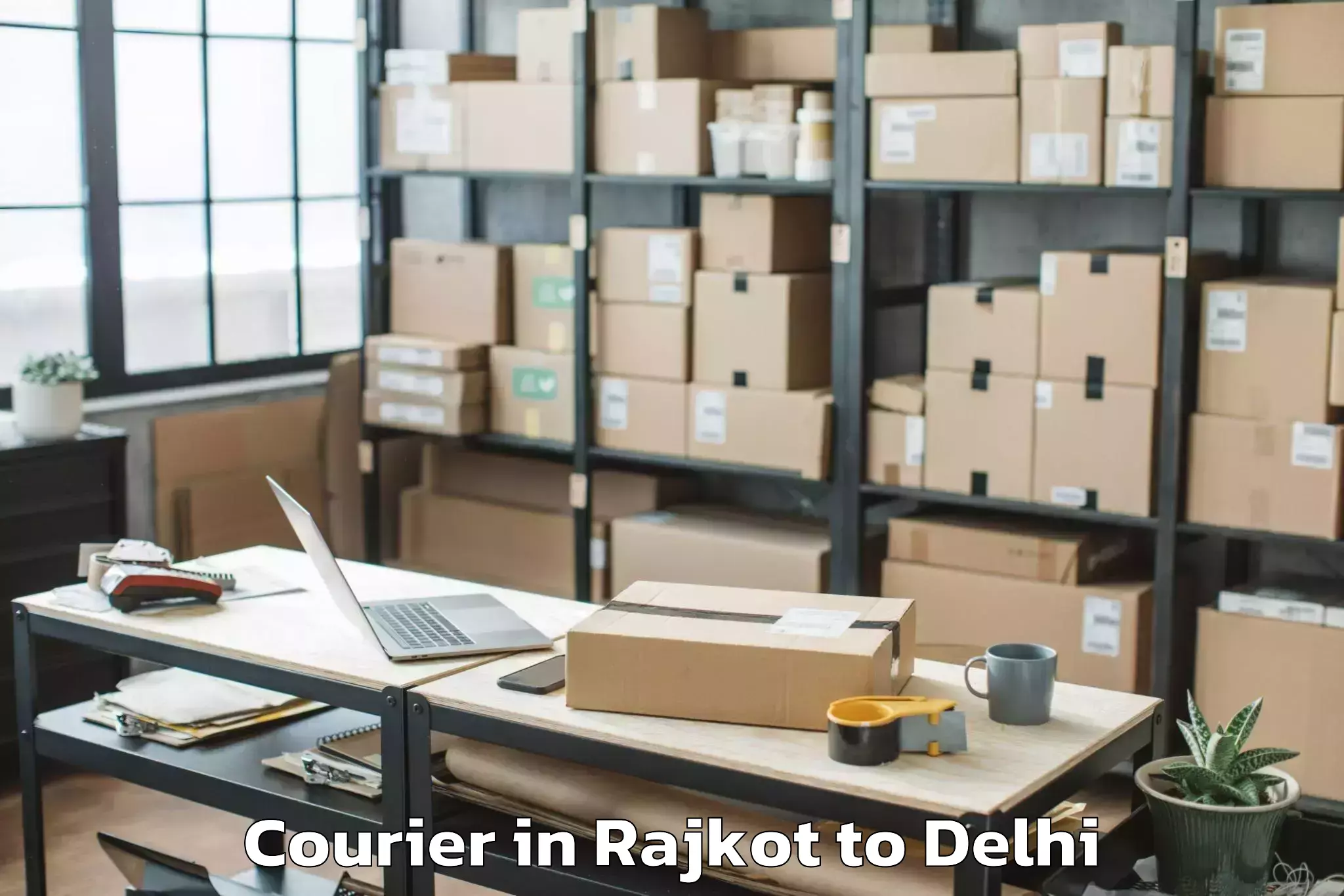 Leading Rajkot to Unity One Mall Cbd Shahdara Courier Provider